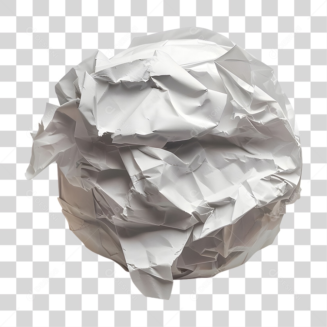 Folha de Papel Amassada PNG Transparente