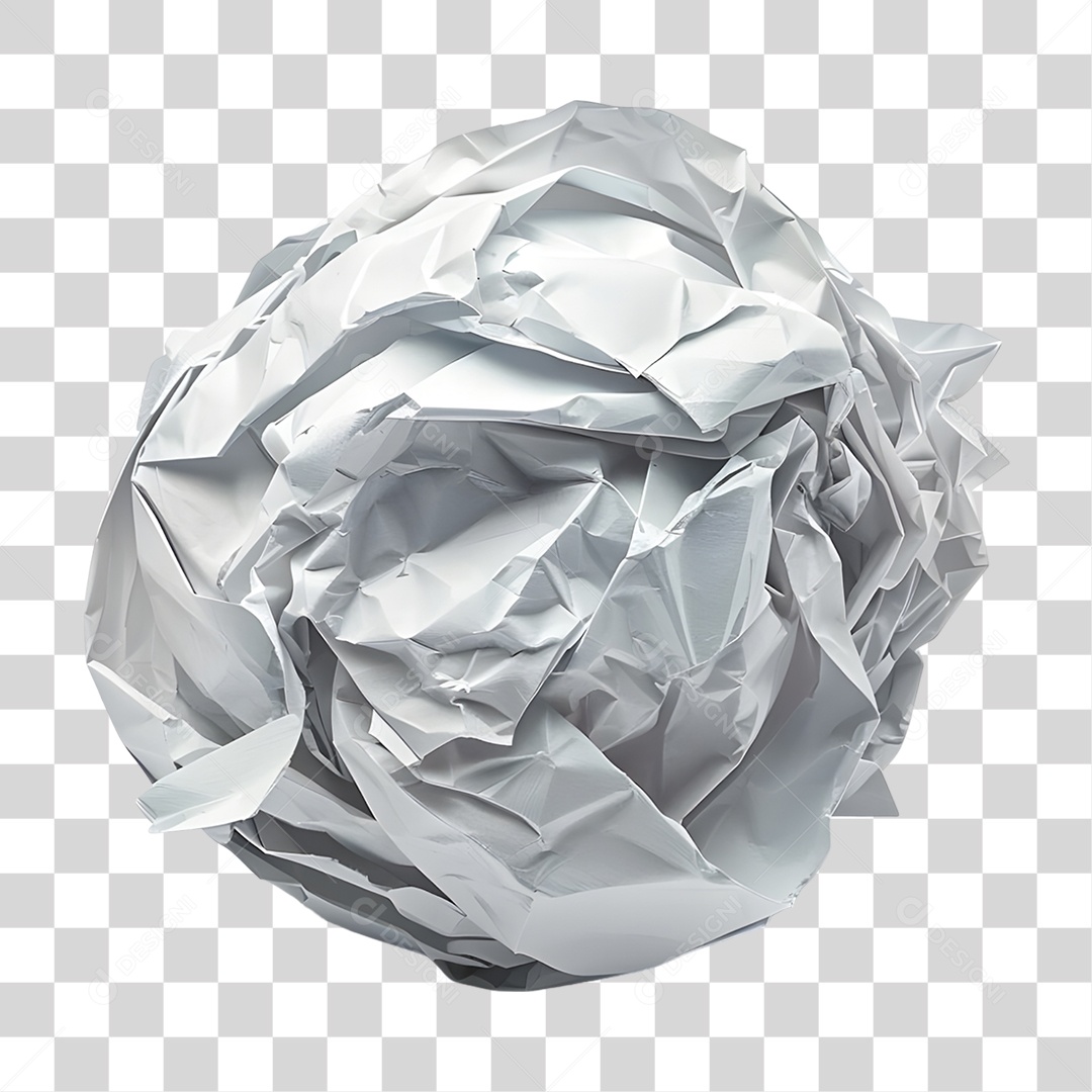 Folha de Papel Amassada PNG Transparente