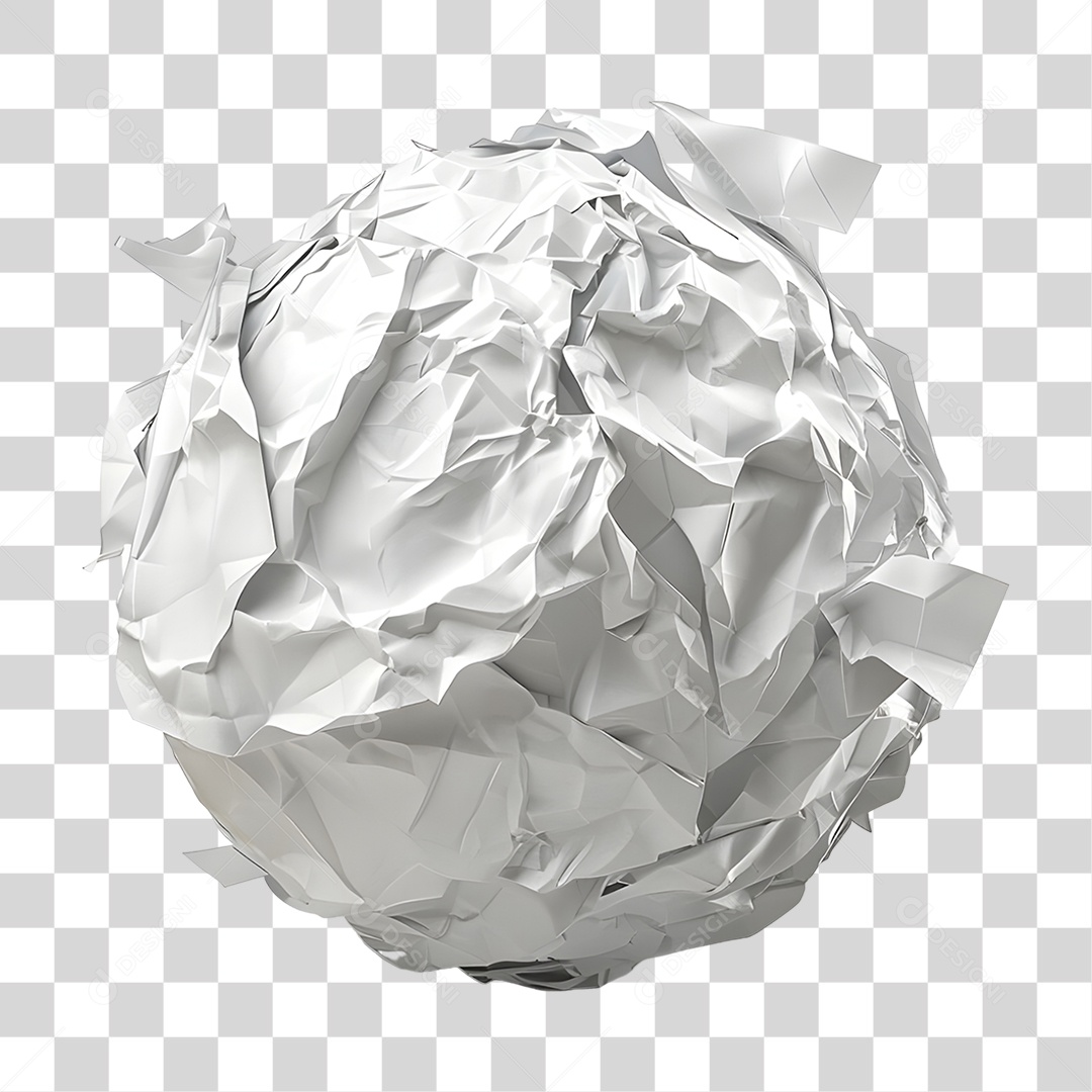 Folha de Papel Amassada PNG Transparente