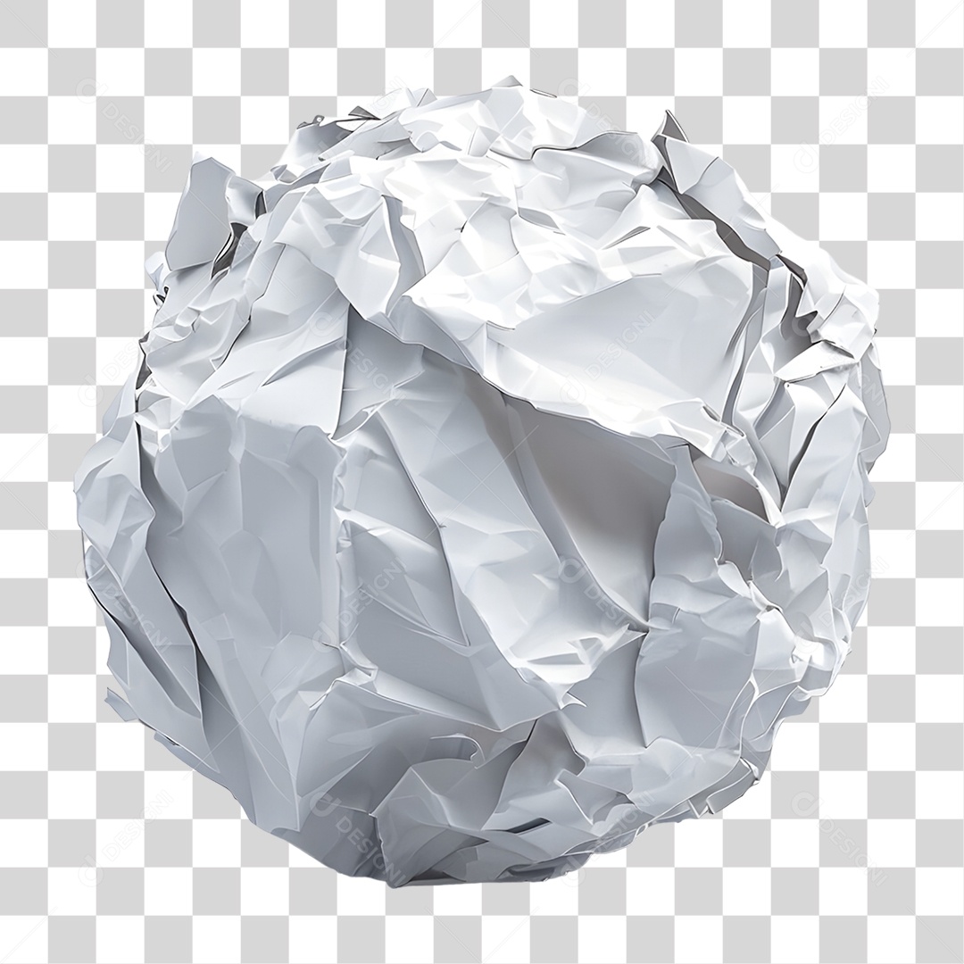 Folha de Papel Amassada PNG Transparente