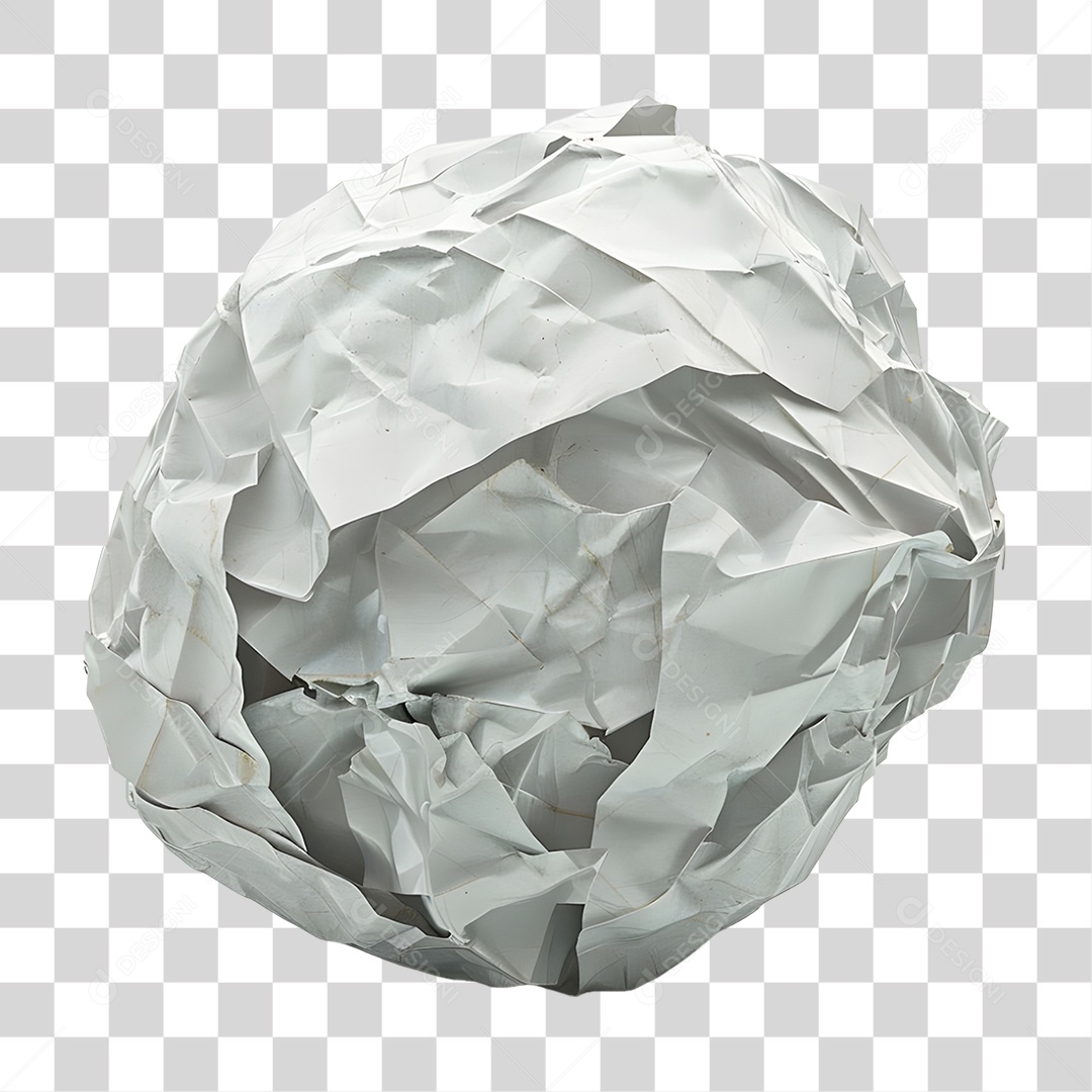 Folha de Papel Amassada PNG Transparente