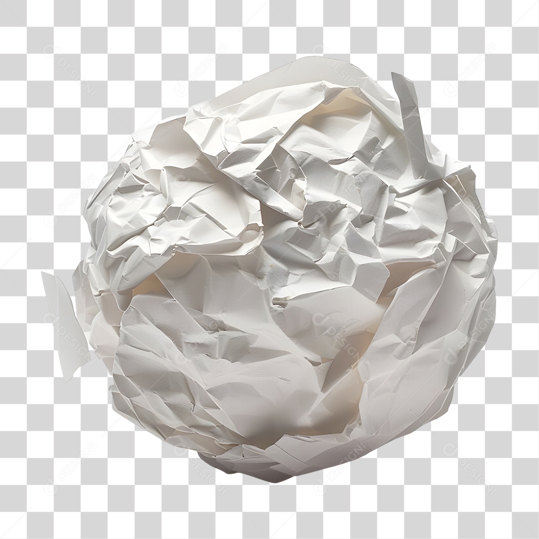 Folha de Papel Amassada PNG Transparente
