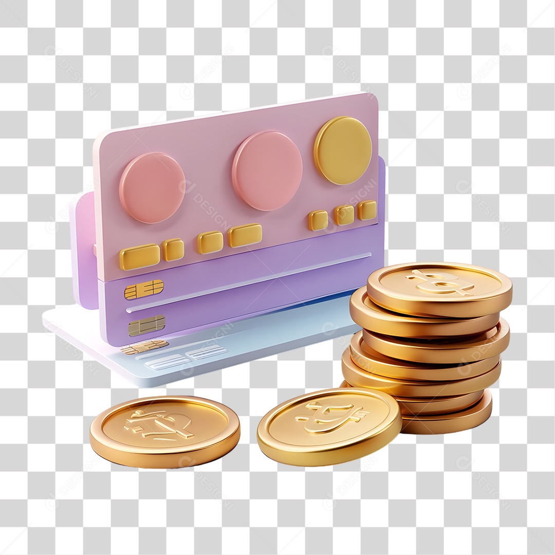 Cartão Moedas Bitcoin Dinheiro PNG Transparente