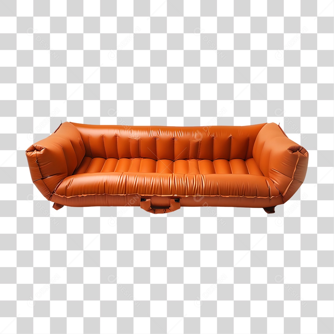 Elemento 3D Sofá Inflável PNG Transparente