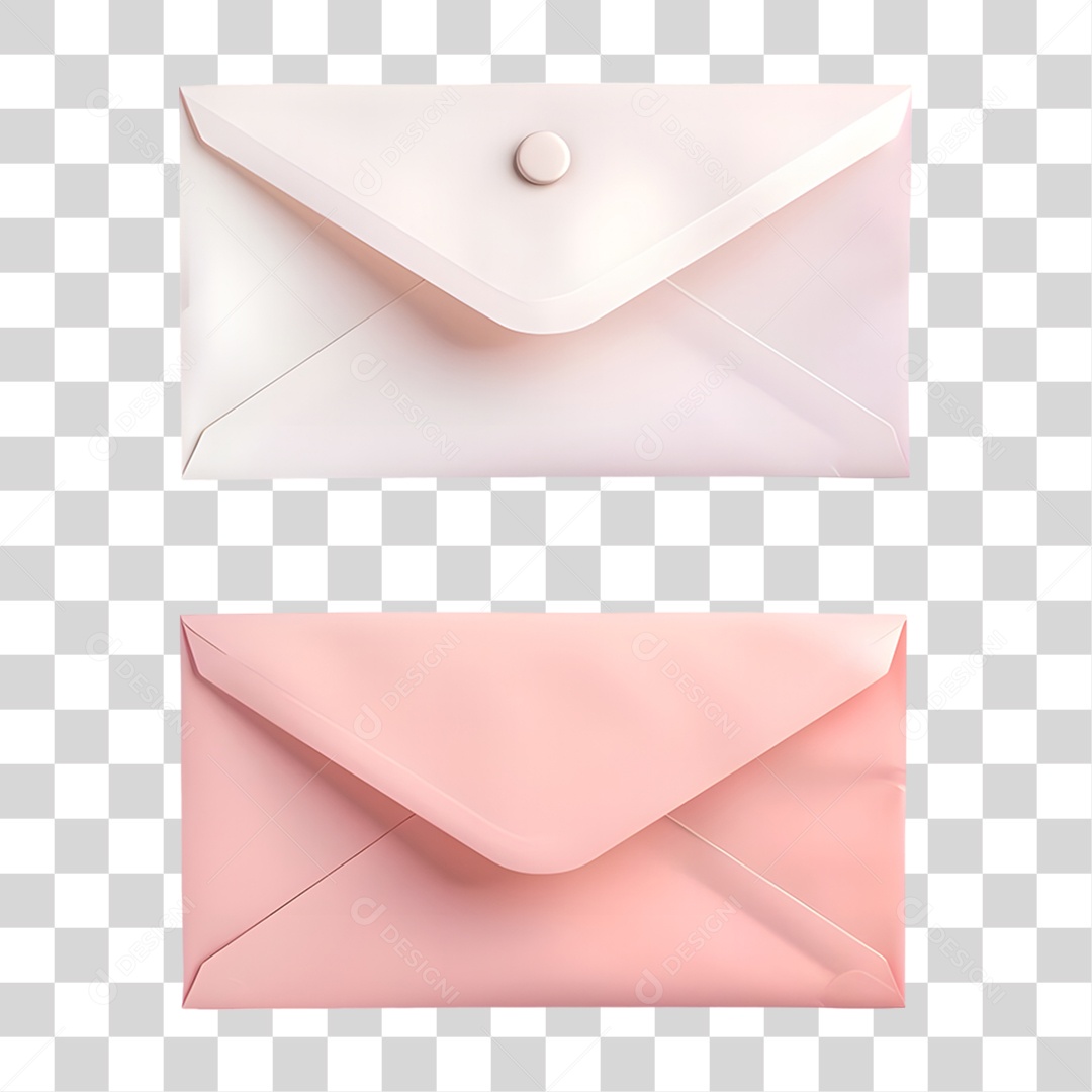 Envelopes Cartas Coloridas PNG Transparente
