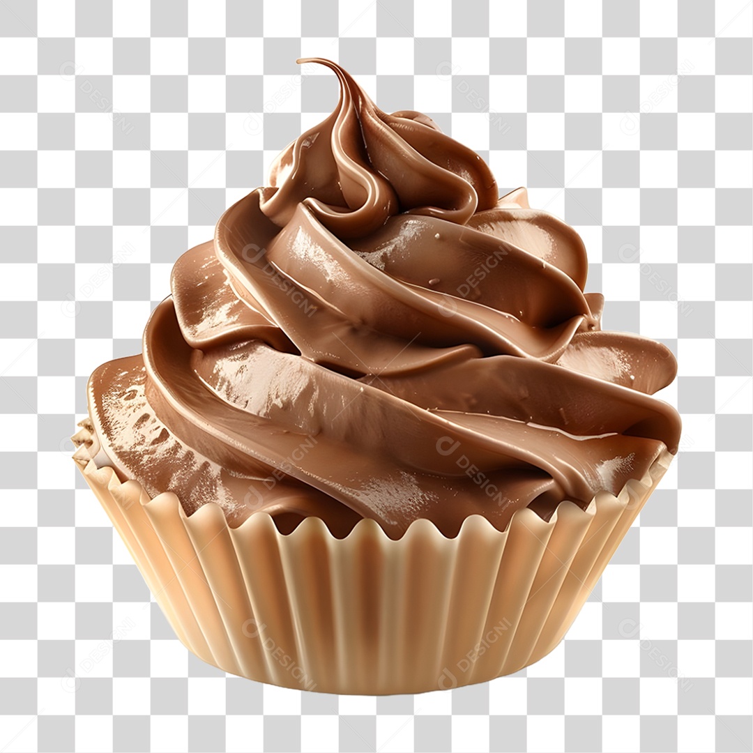 Pote de Creme Chocolate PNG Transparente