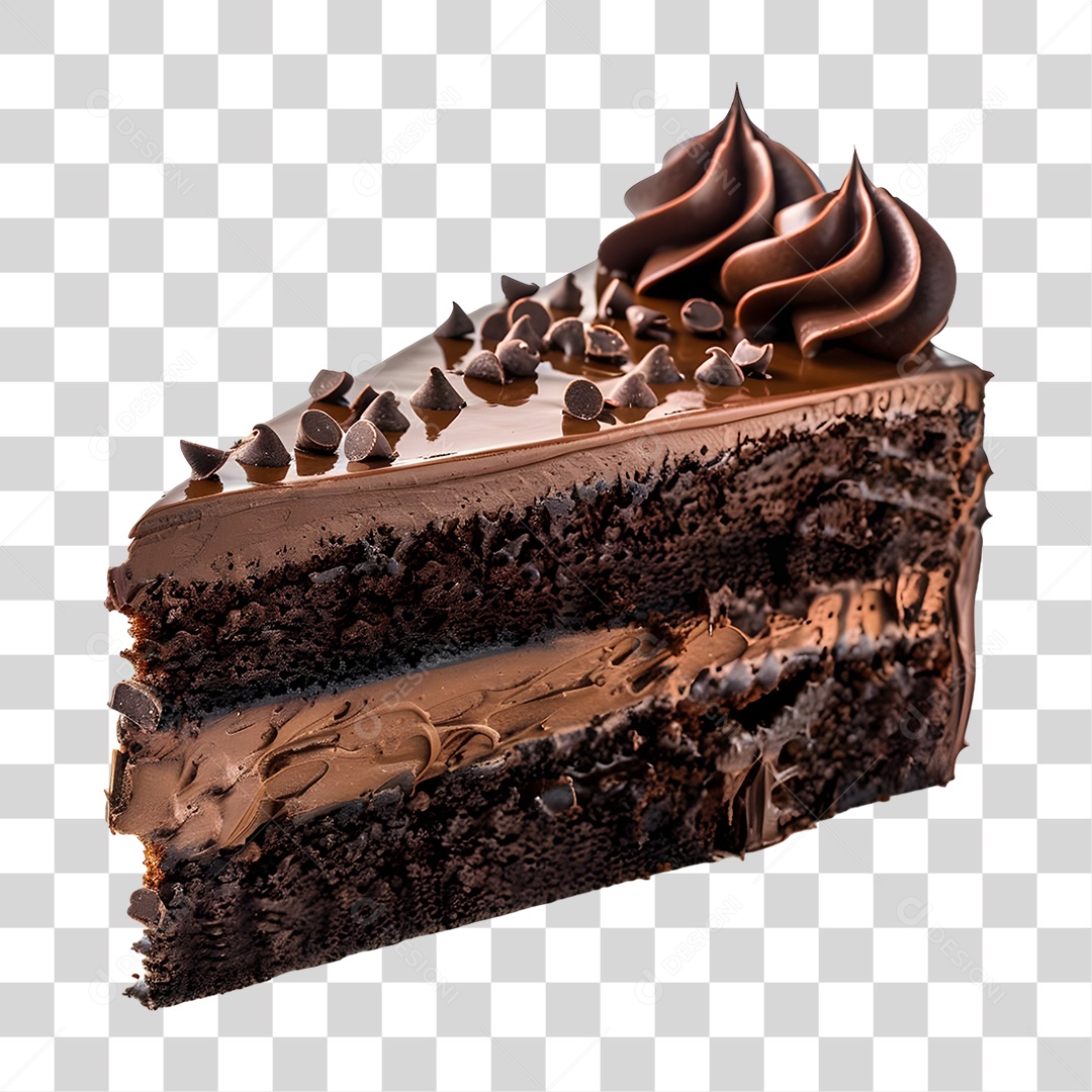 Transparent PNG Chocolate Cake Slice