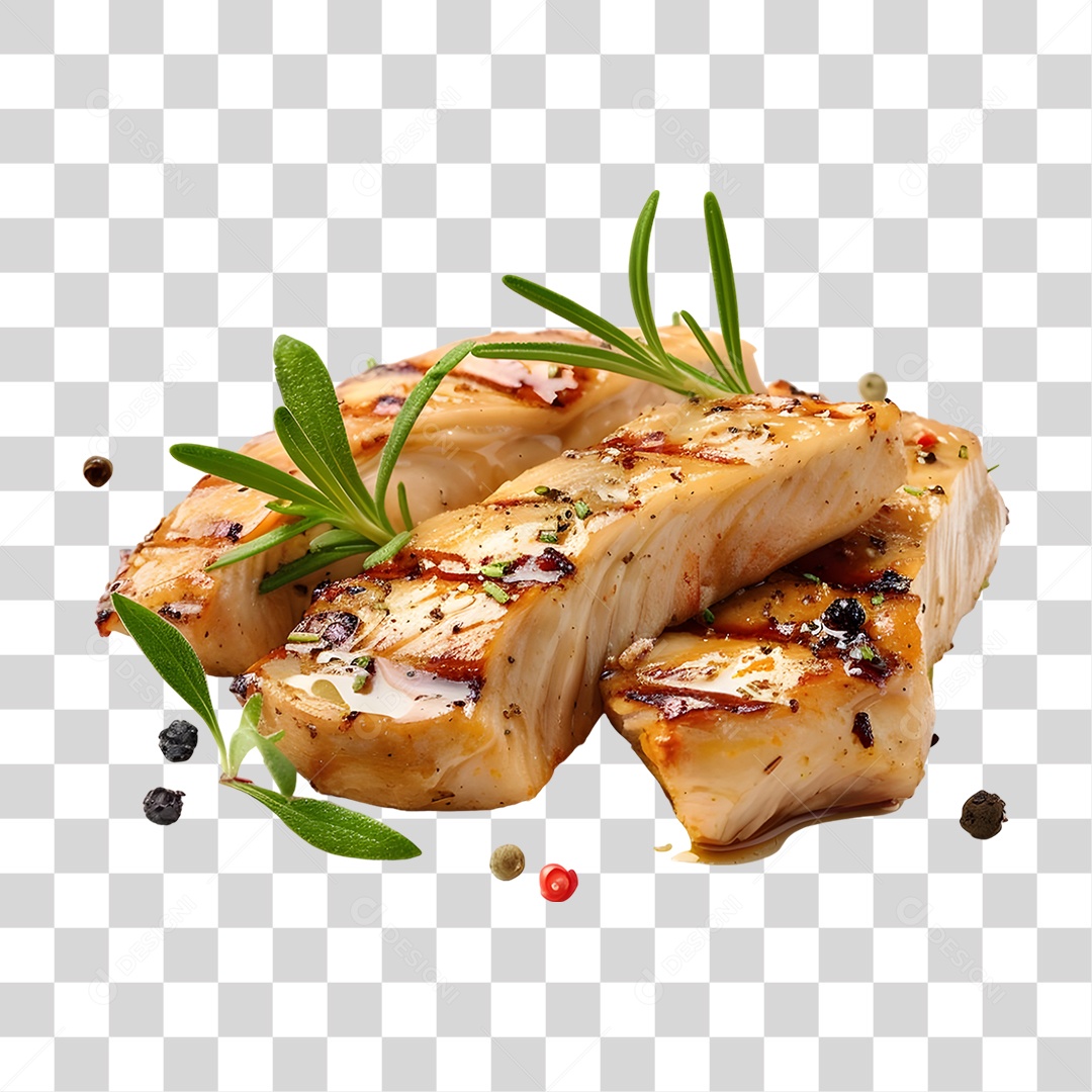 Peito de Frango Assado PNG Transparente