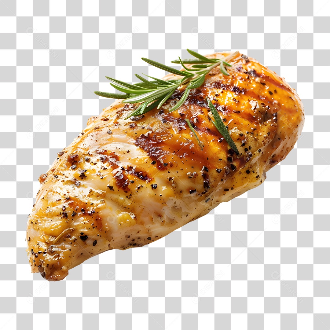 Peito de Frango Assado PNG Transparente