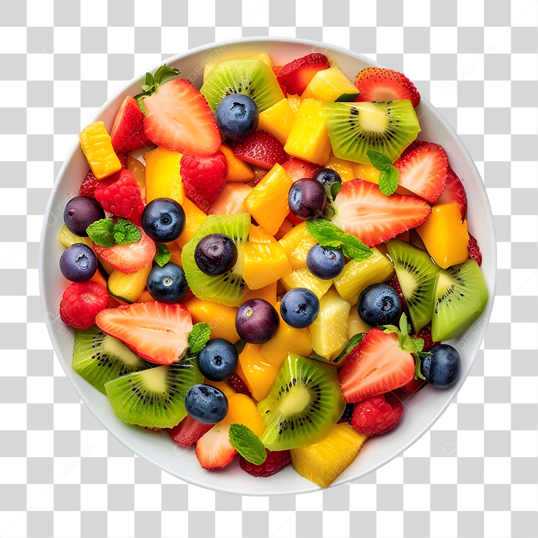 Salada de Frutas PNG Transparente