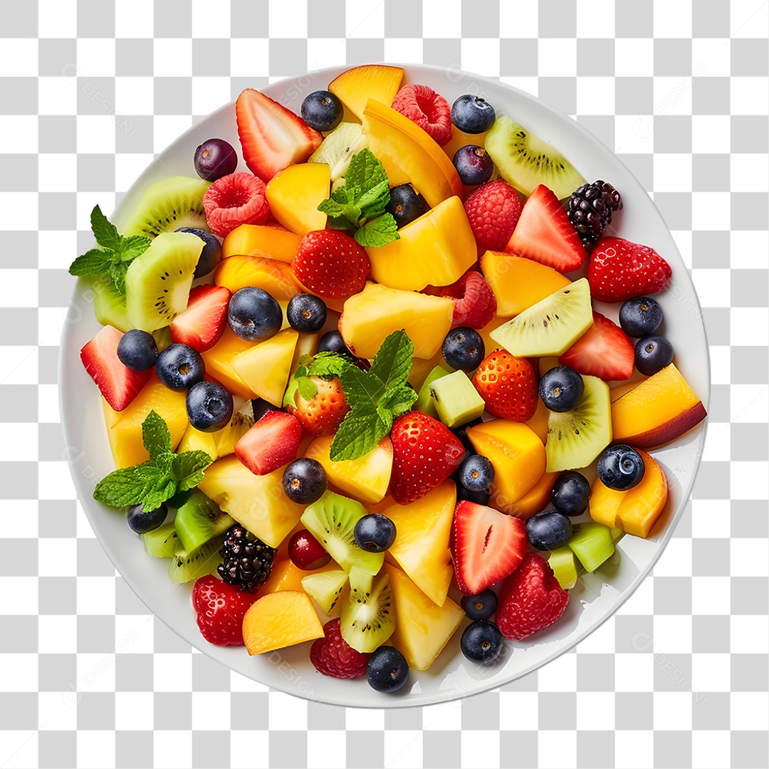 Salada de Frutas PNG Transparente