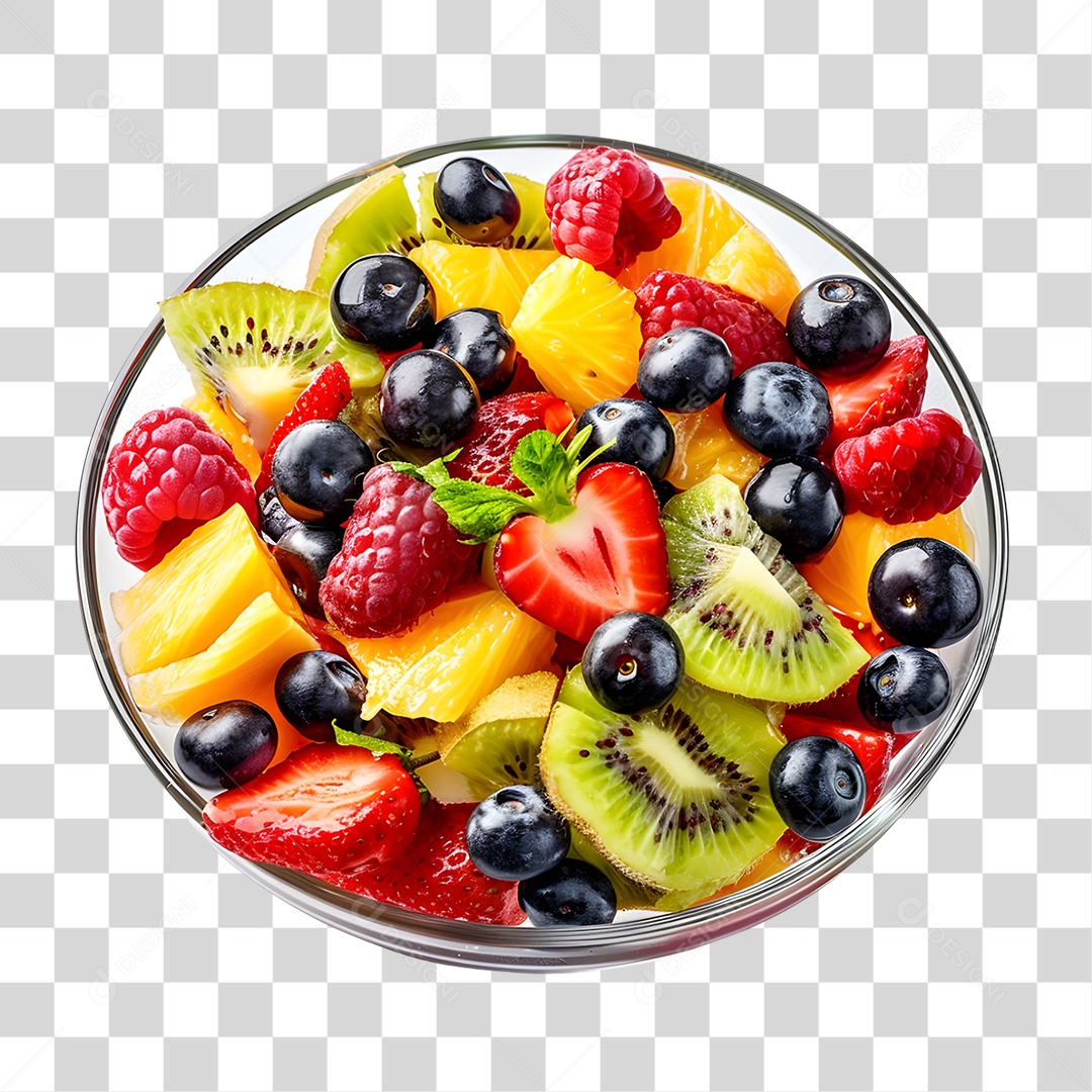 Salada de Frutas PNG Transparente