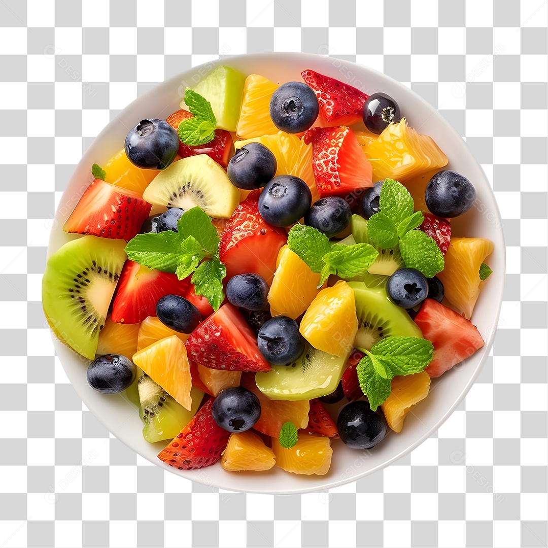 Salada de Frutas PNG Transparente