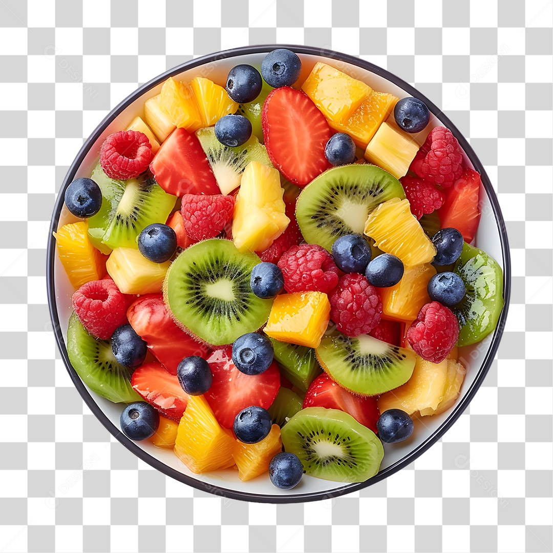 Salada de Frutas PNG Transparente