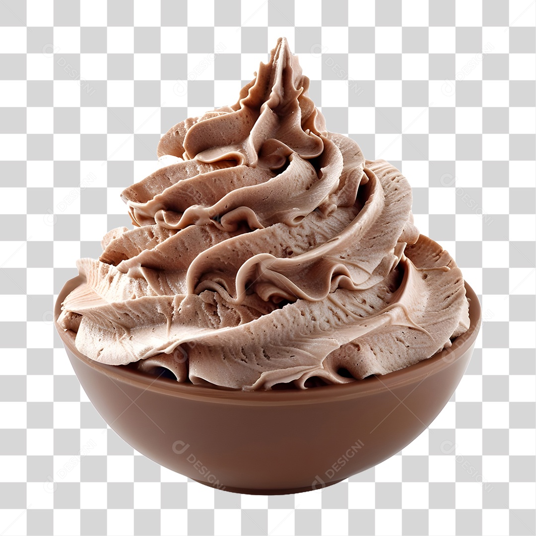 Mousse de Chocolate PNG Transparente