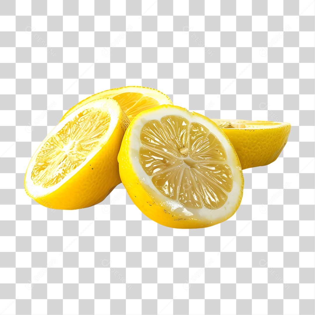 Rodelas de Limão PNG Transparente