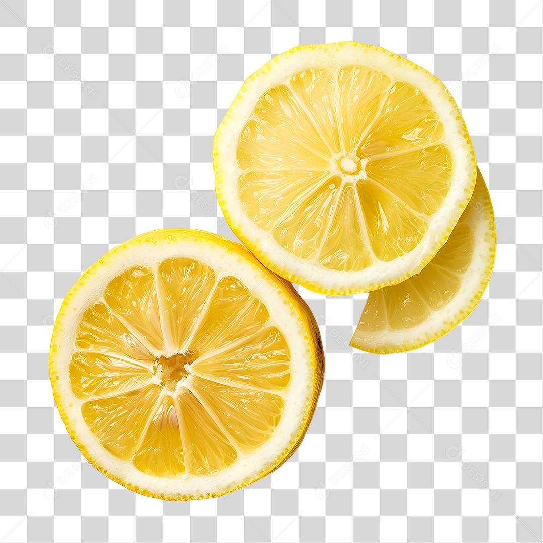 Rodelas de Limão PNG Transparente