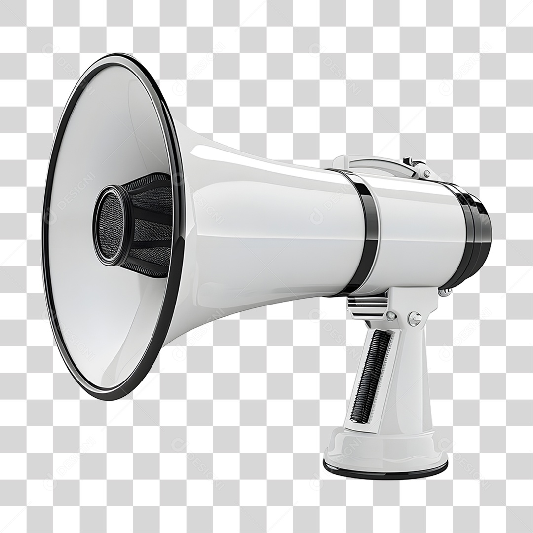 Megafone Alto Falante 3D PNG Transparente