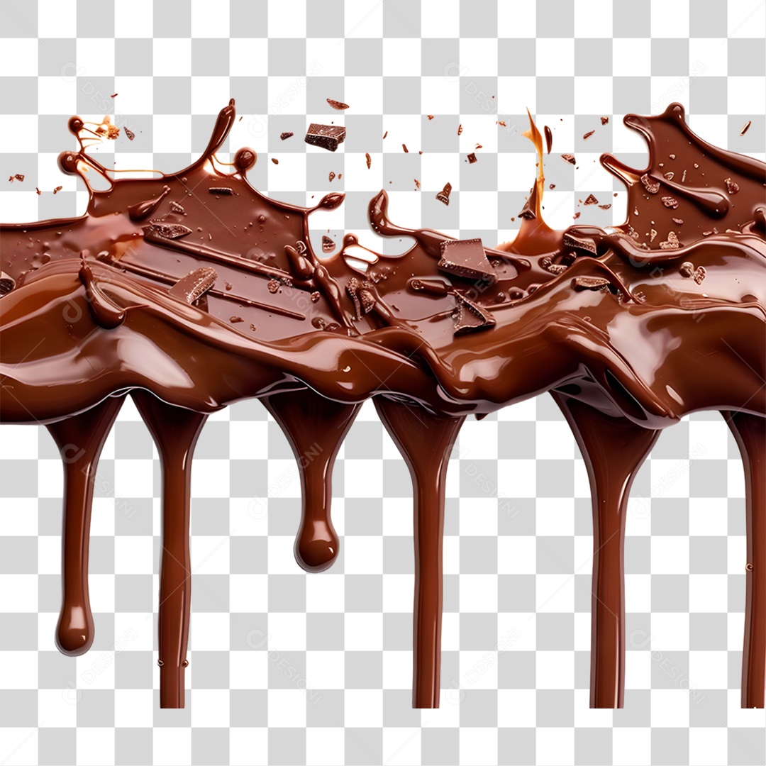 Calda de Chocolate PNG Transparente