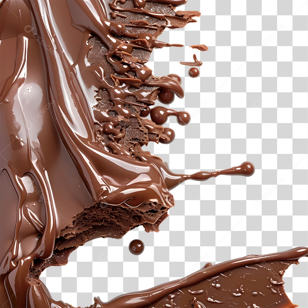 Calda de Chocolate PNG Transparente