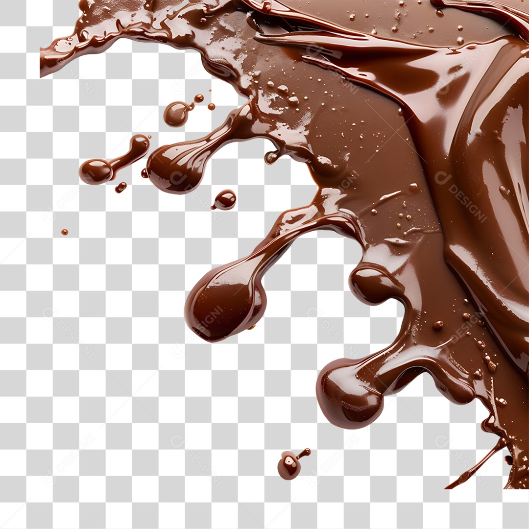 Calda de Chocolate PNG Transparente
