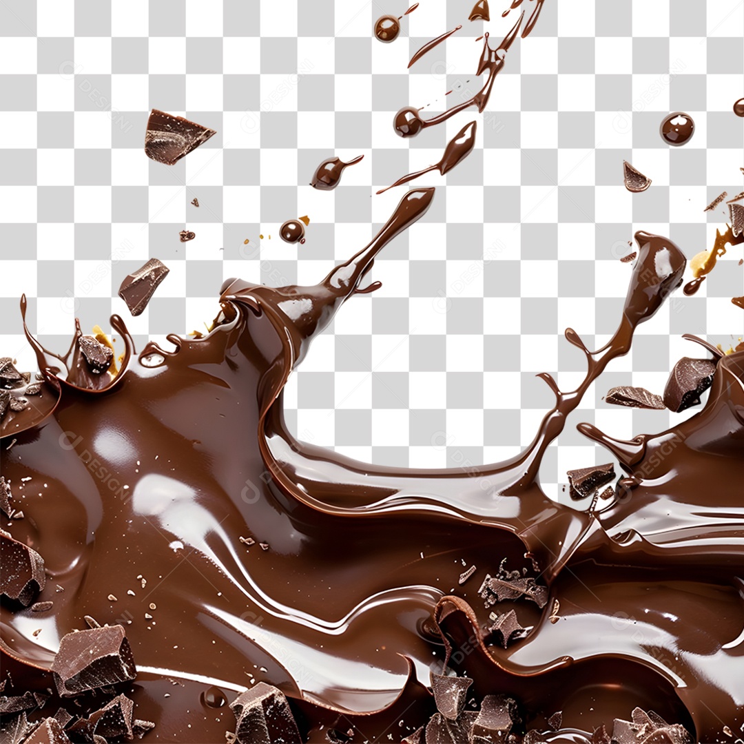 Calda de Chocolate PNG Transparente