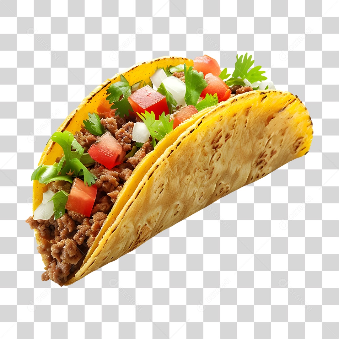 Taco Recheado PNG Transparente