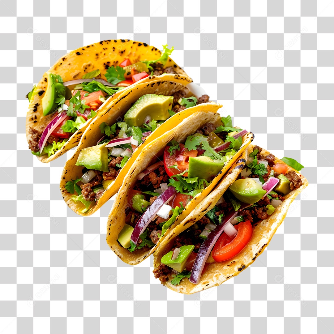 Tacos Recheados PNG Transparente