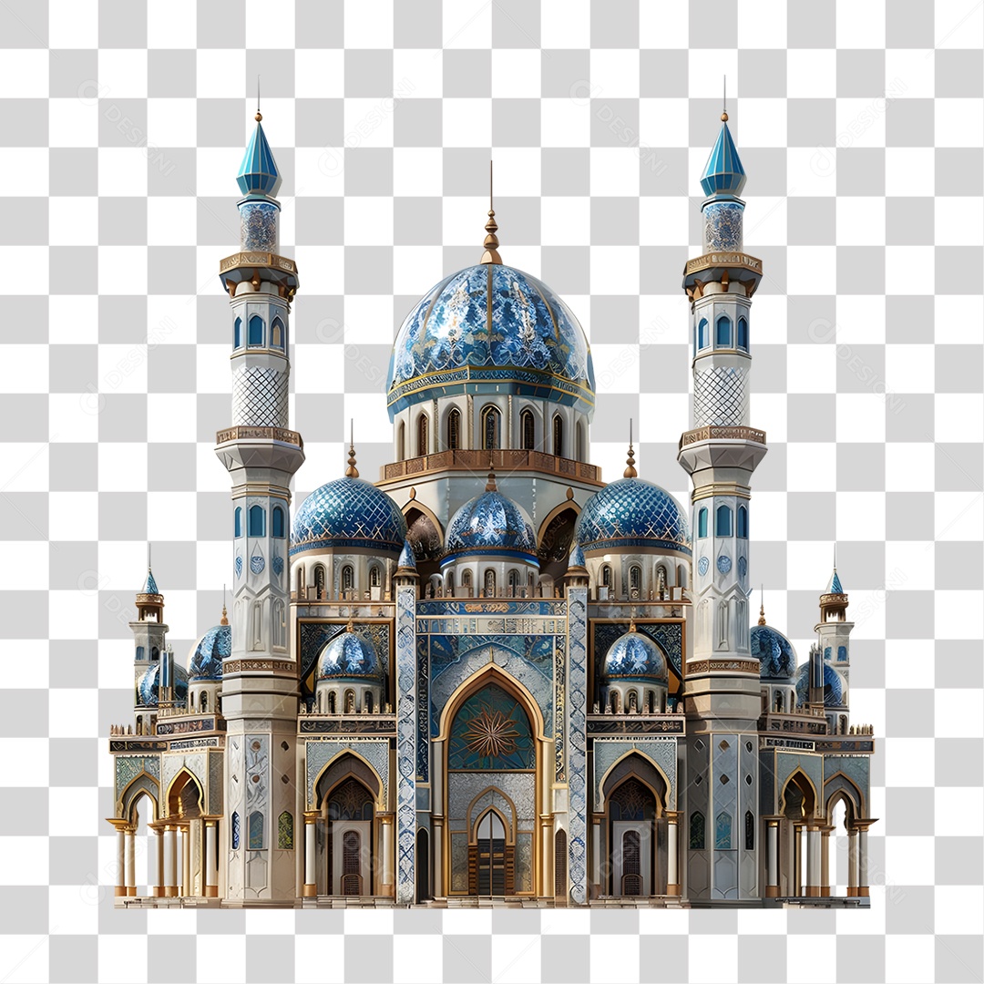 Grande Mesquita Castelo PNG Transparente