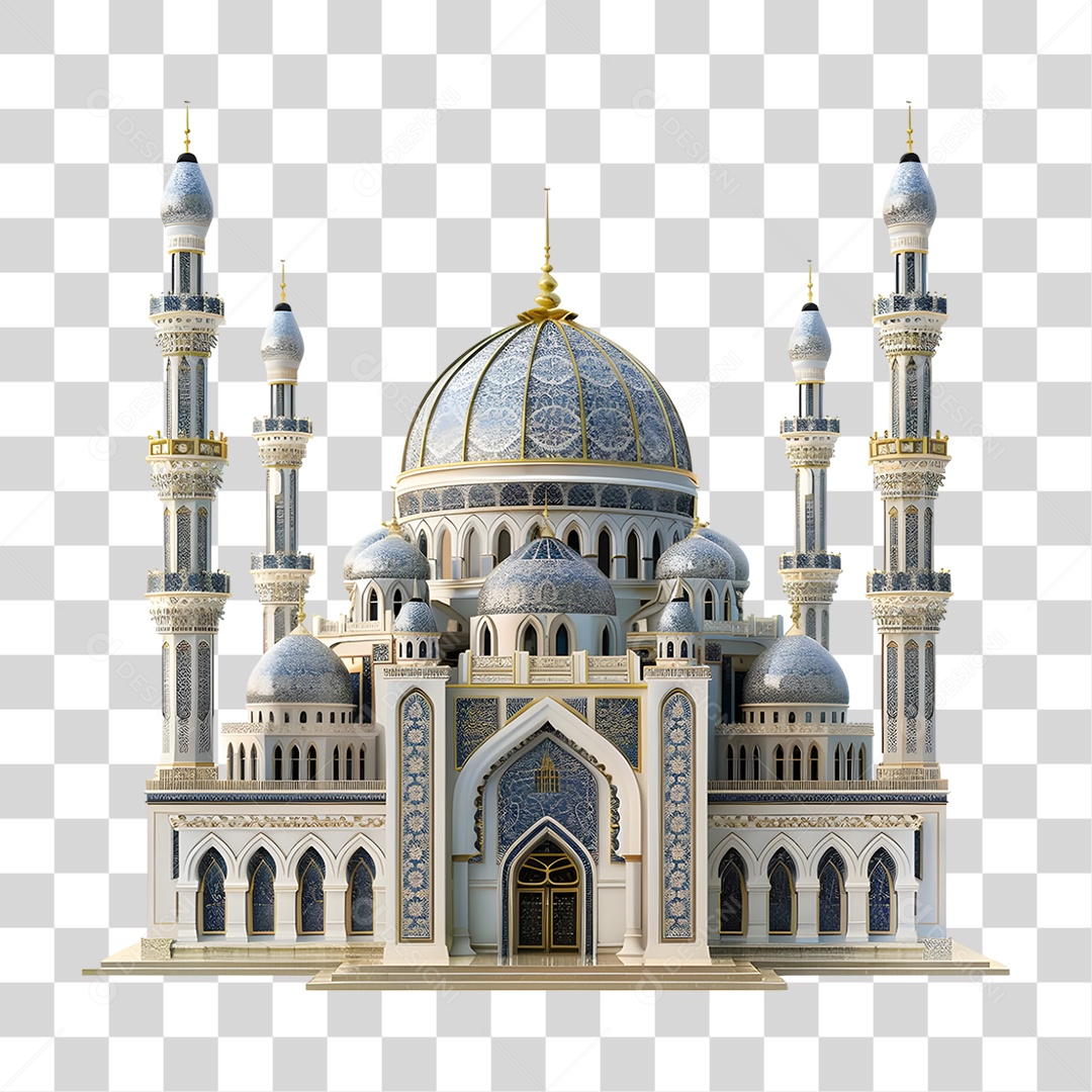 Grande Mesquita Castelo PNG Transparente