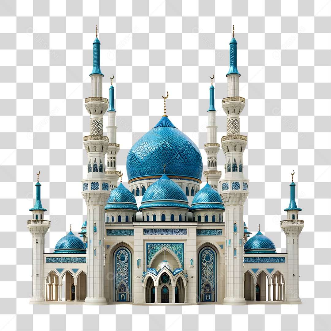 Grande Mesquita Castelo PNG Transparente