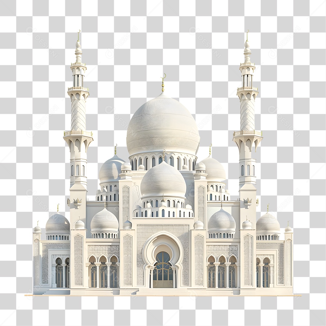Grande Mesquita Castelo PNG Transparente