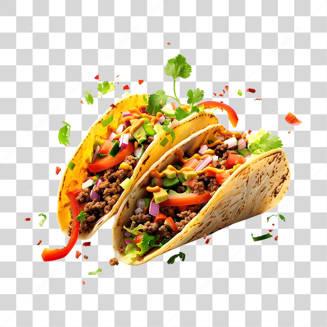 Tacos Recheados PNG Transparente