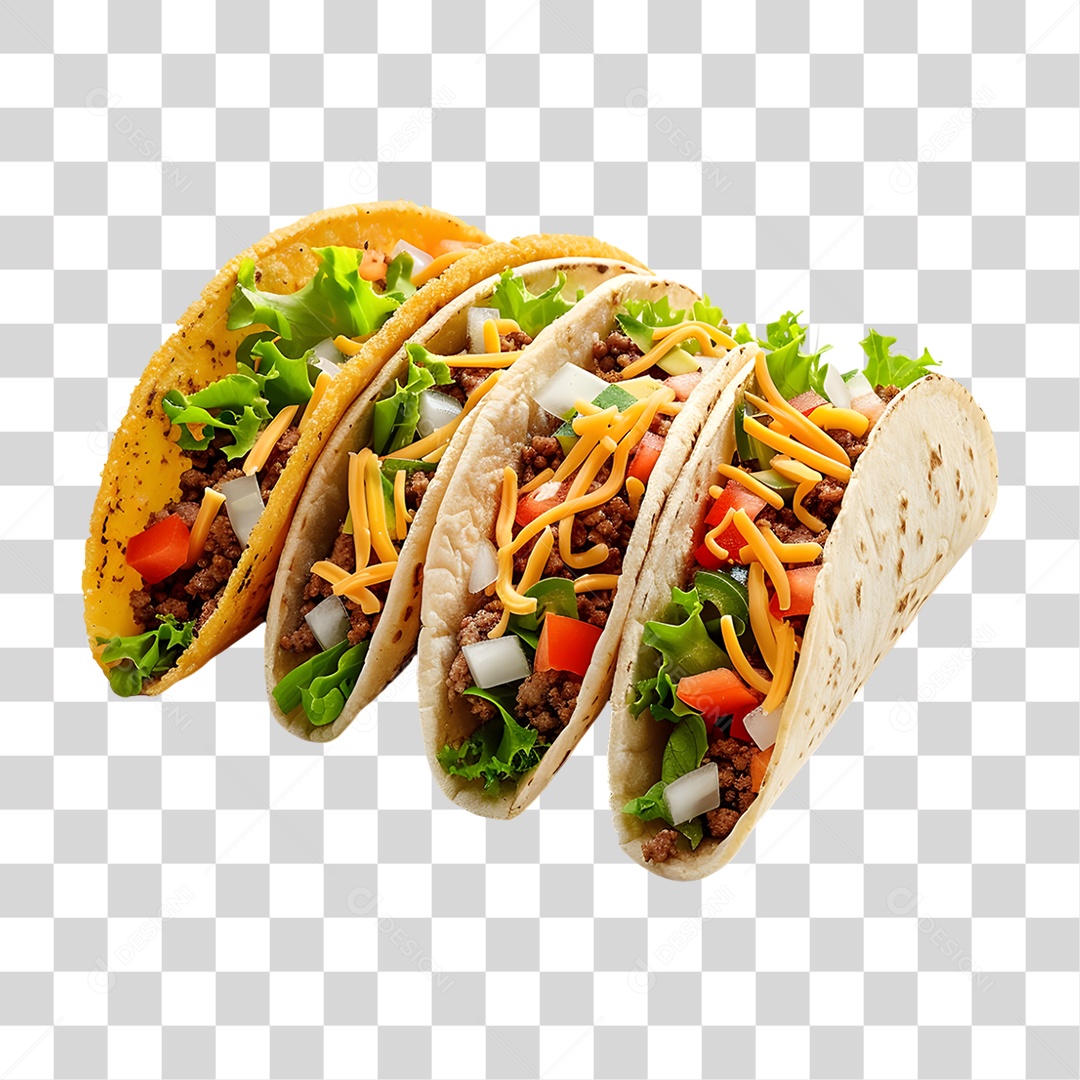 Tacos Recheados PNG Transparente