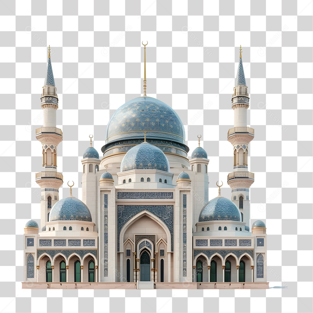 Grande Mesquita Castelo PNG Transparente