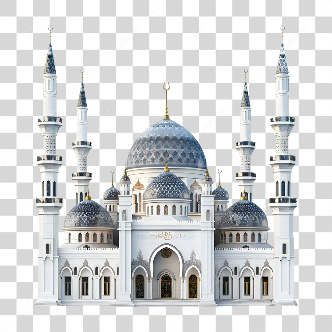 Grande Mesquita Castelo PNG Transparente