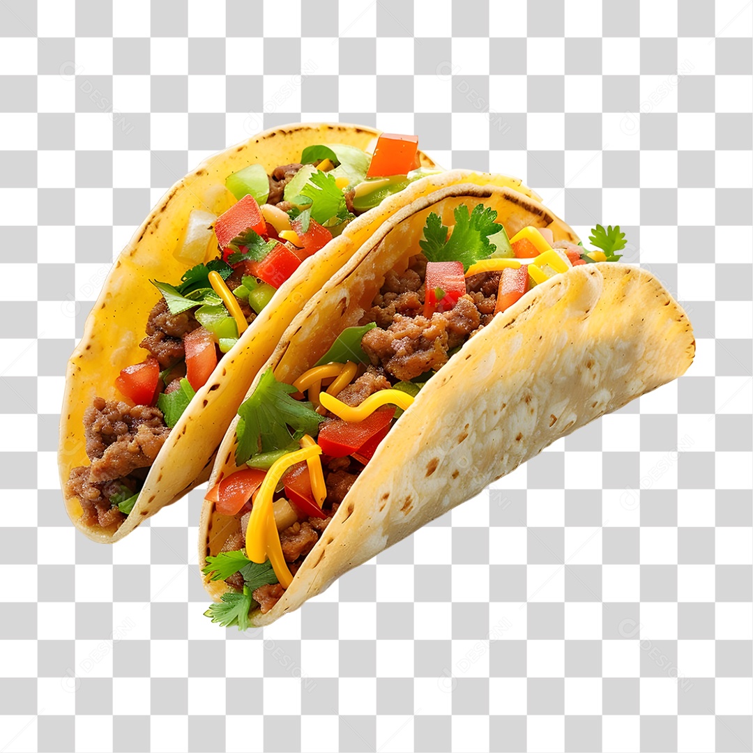 Tacos Recheados PNG Transparente