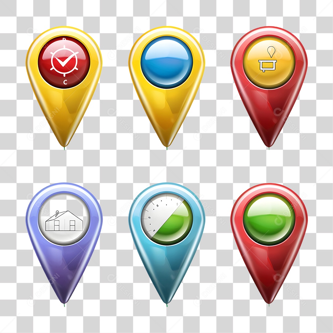 Pin de Localização Gps PNG Transparente