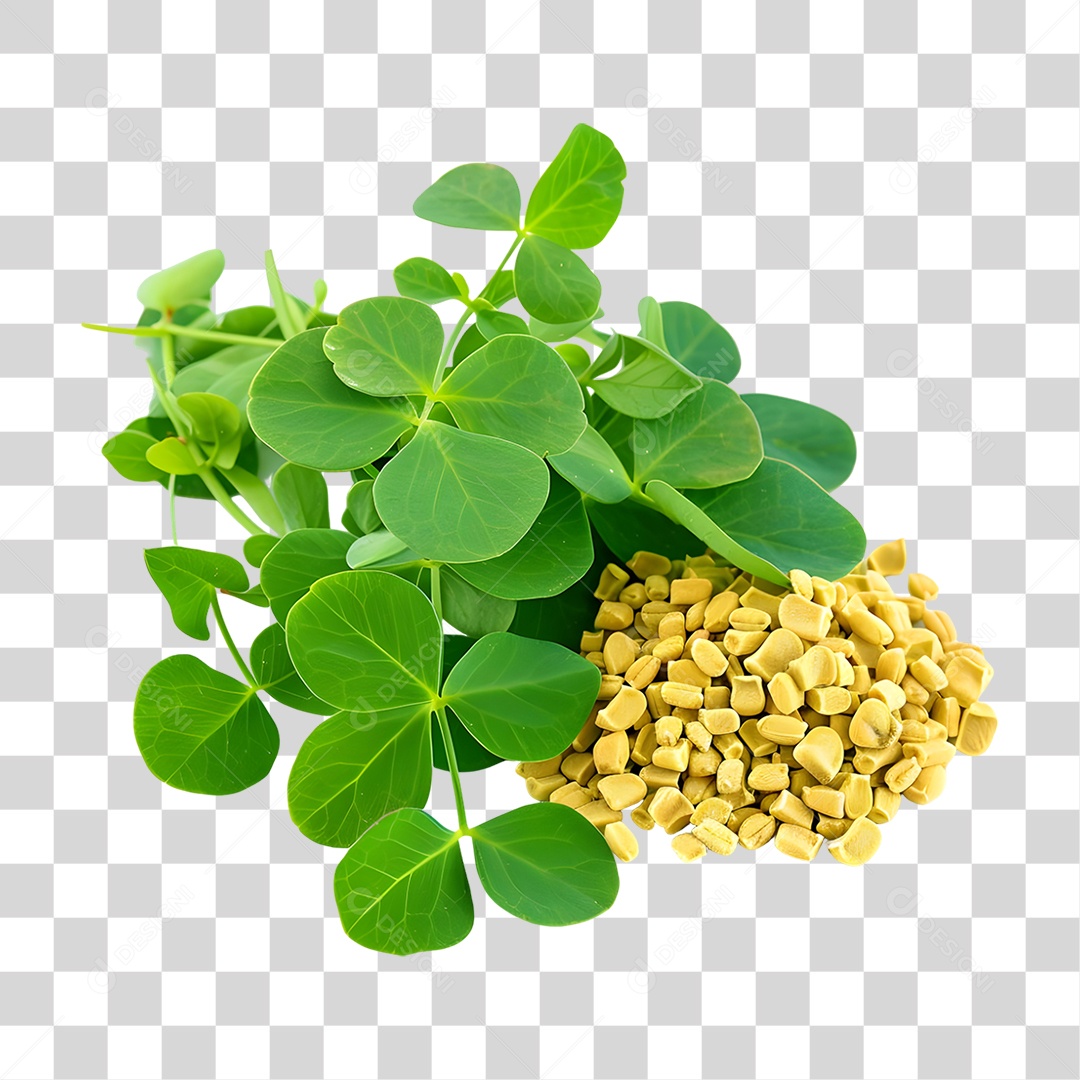 Sementes de Feno Grego PNG Transparente