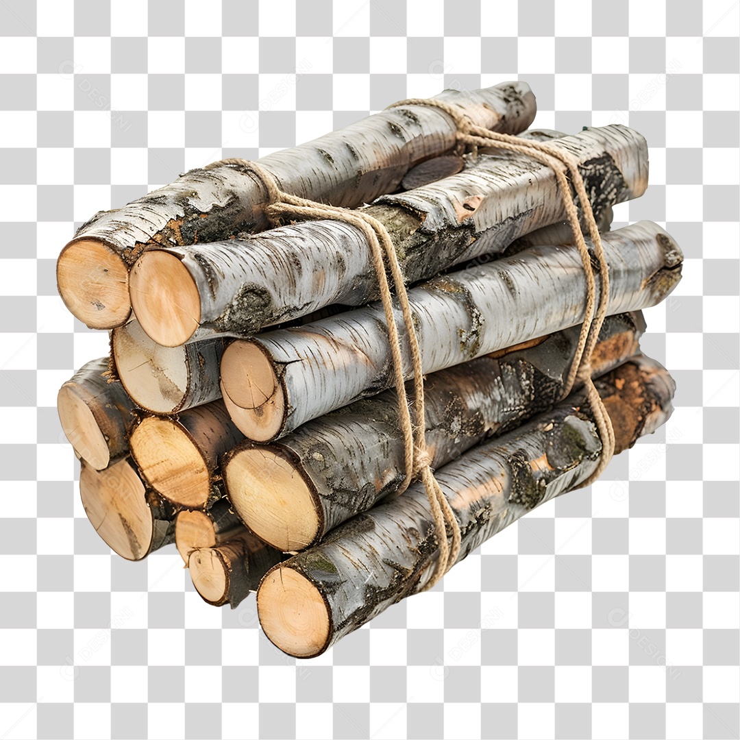 Pedaços de Madeira Lenha PNG Transparente