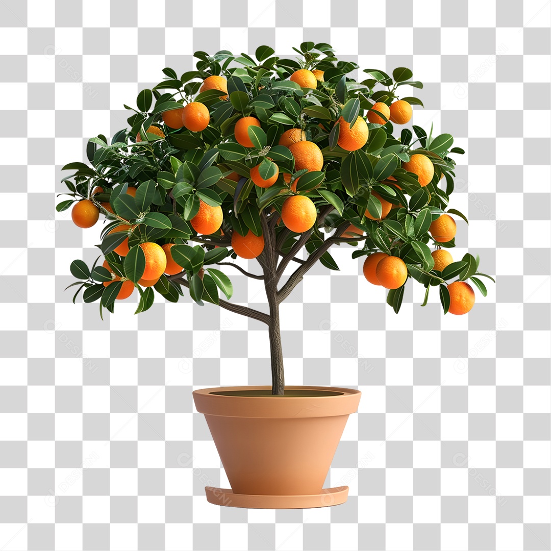 Árvore Laranjeira PNG Transparente