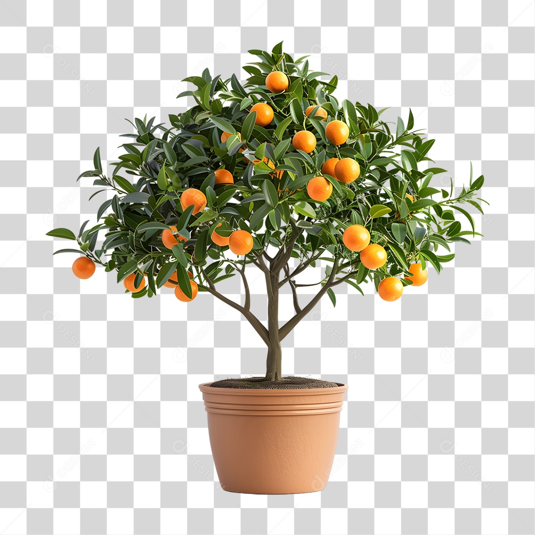 Árvore Laranjeira PNG Transparente