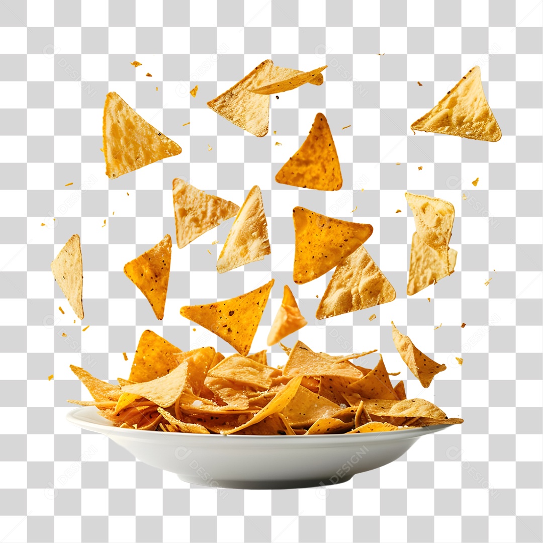 Nachos Recheados Prato Mexicano PNG Transparente