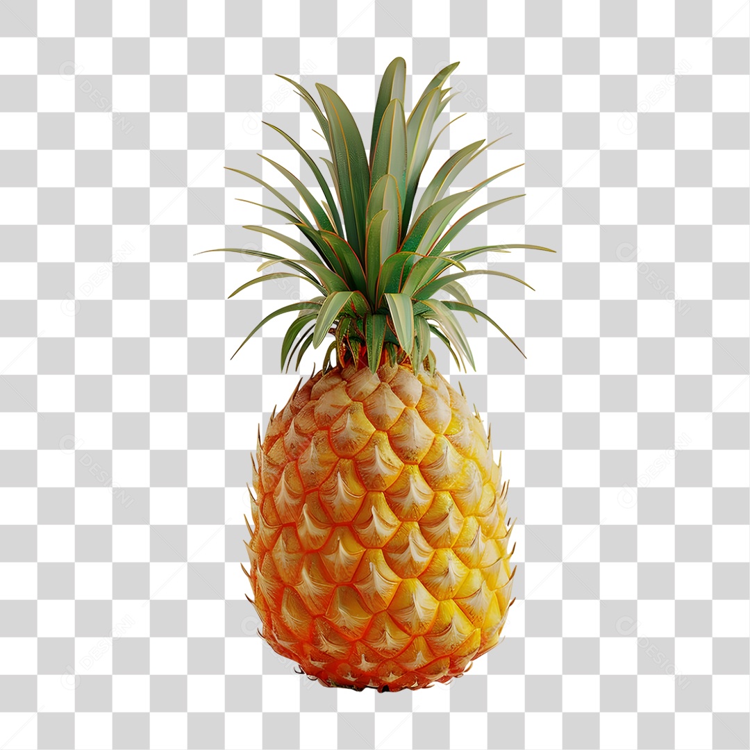 Fruta Abacaxi PNG Transparente