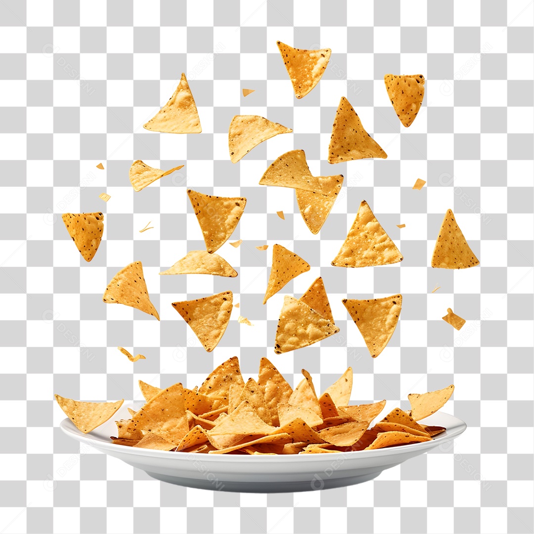 Nachos Recheados Prato Mexicano PNG Transparente