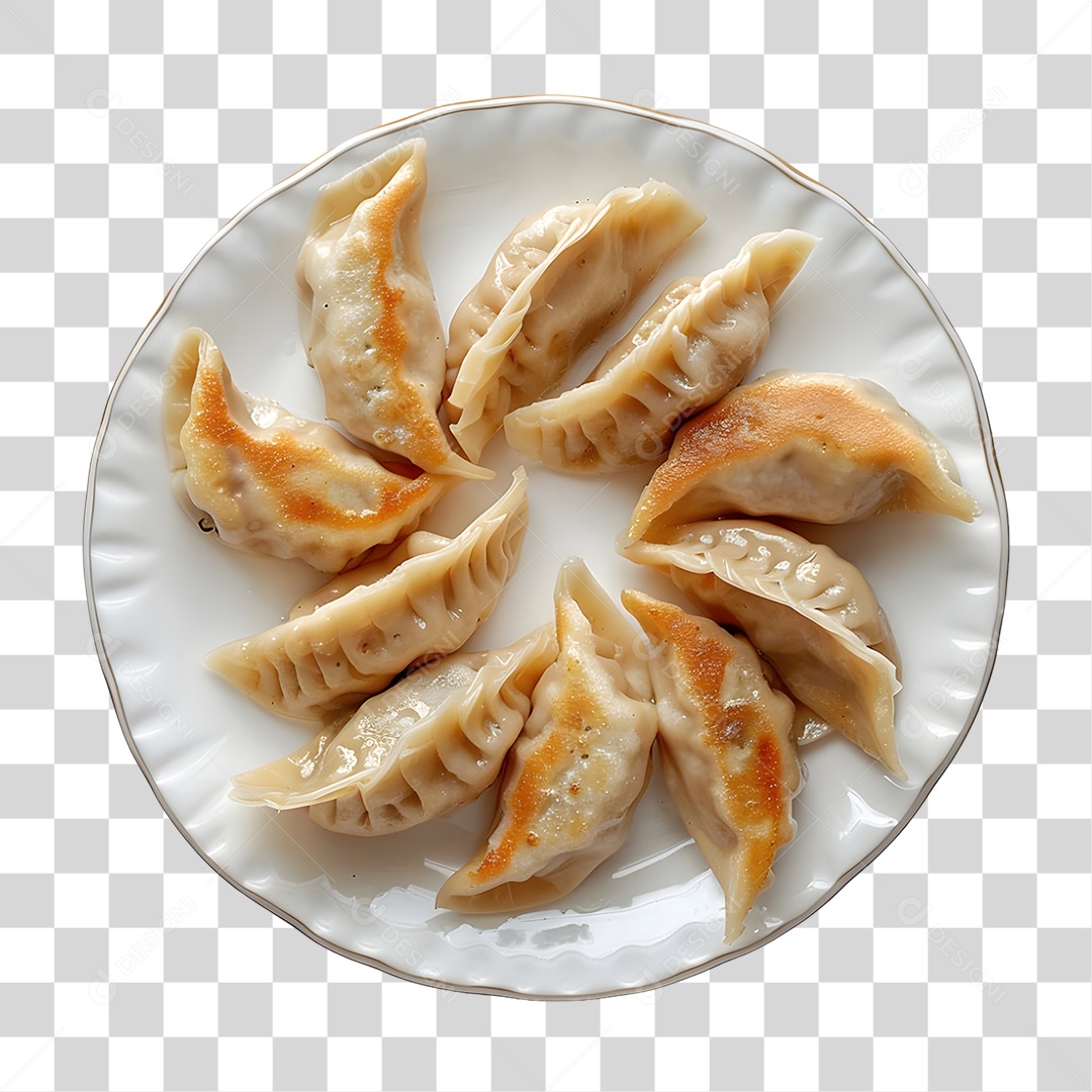 Prato com Bolinhos PNG Transparente