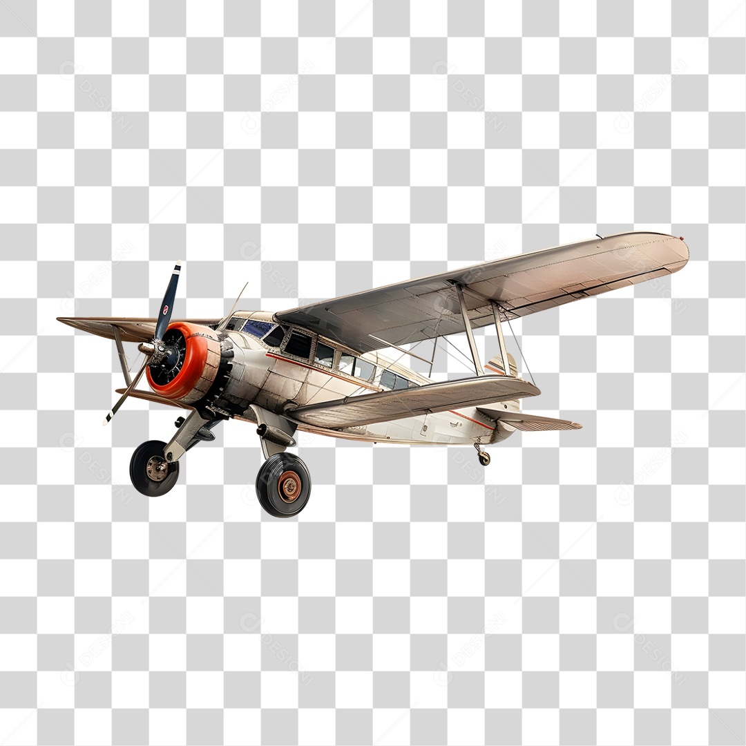 Avião Antigo PNG Transparente