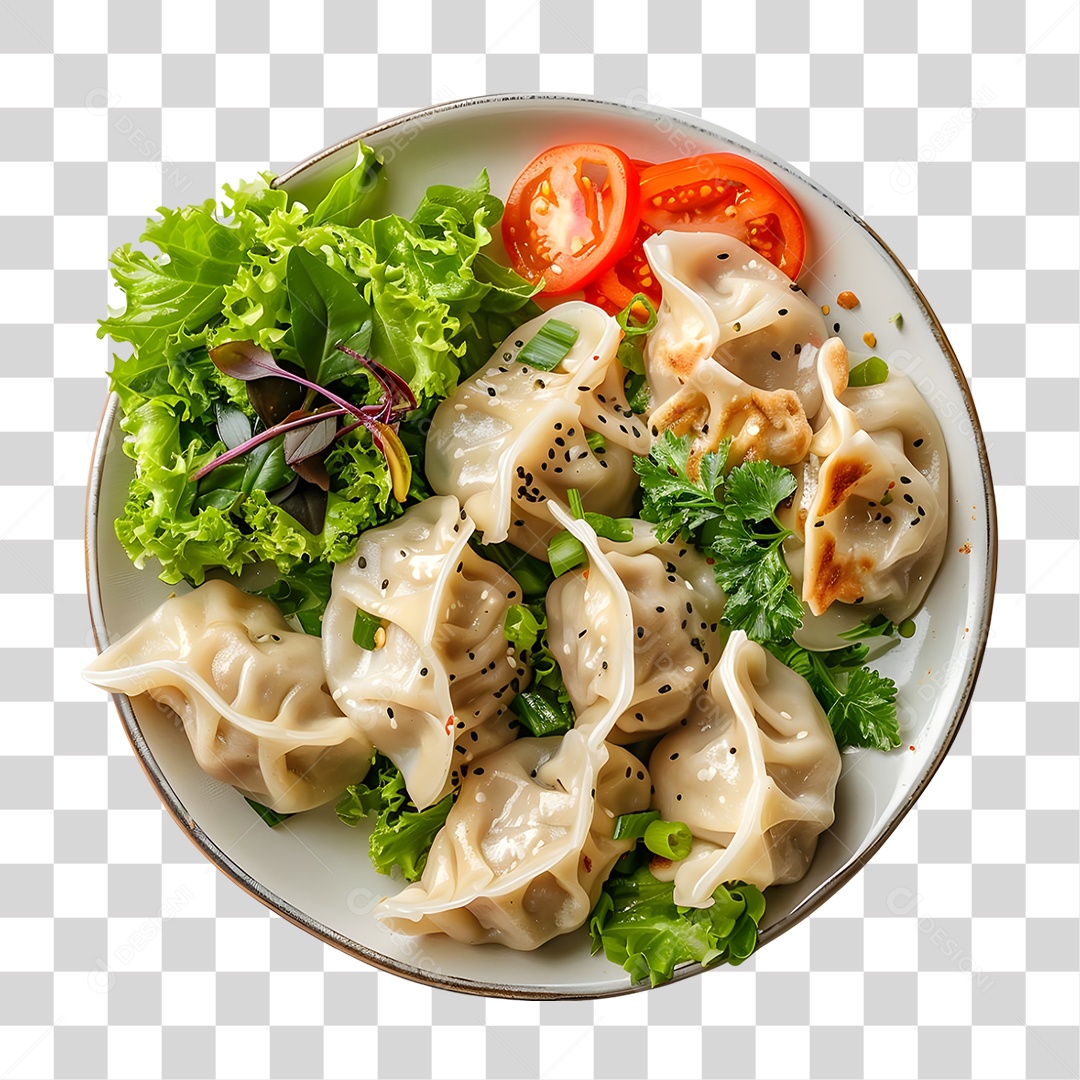 Prato com Bolinhos PNG Transparente