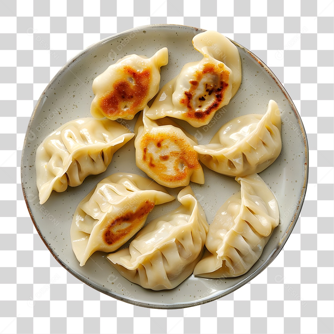 Prato com Bolinhos PNG Transparente