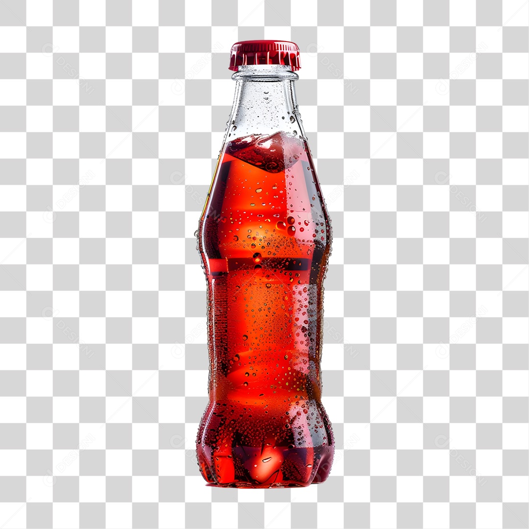 Garrafa de Vidro Refrigerante PNG Transparente